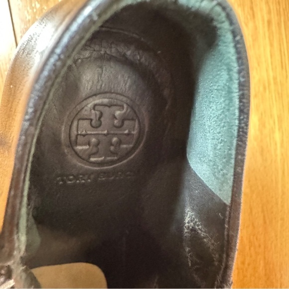 Tory Burch Black All Leather Platform Stiletto High Heel Booties Round Toe 8.5 - Picture 6 of 7